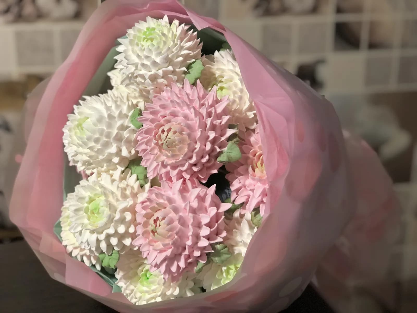 Букет из 13 хризантем