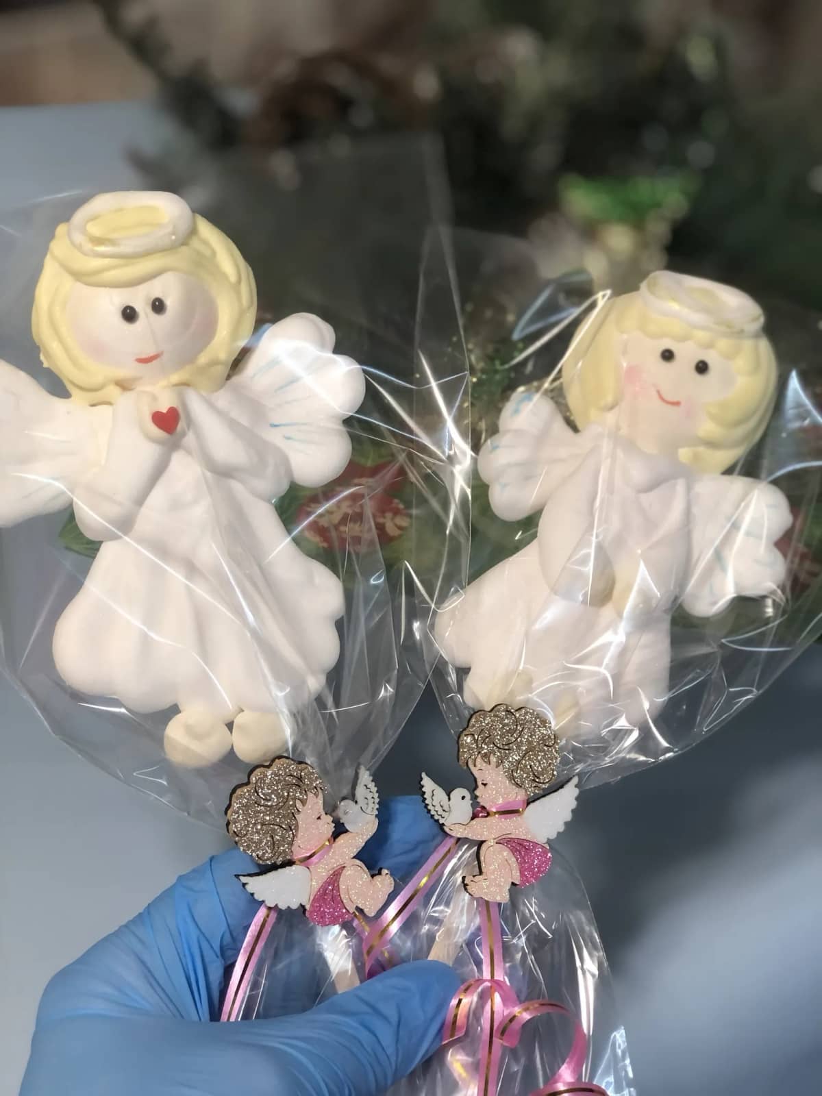 Зефирные ангелочки на палочке