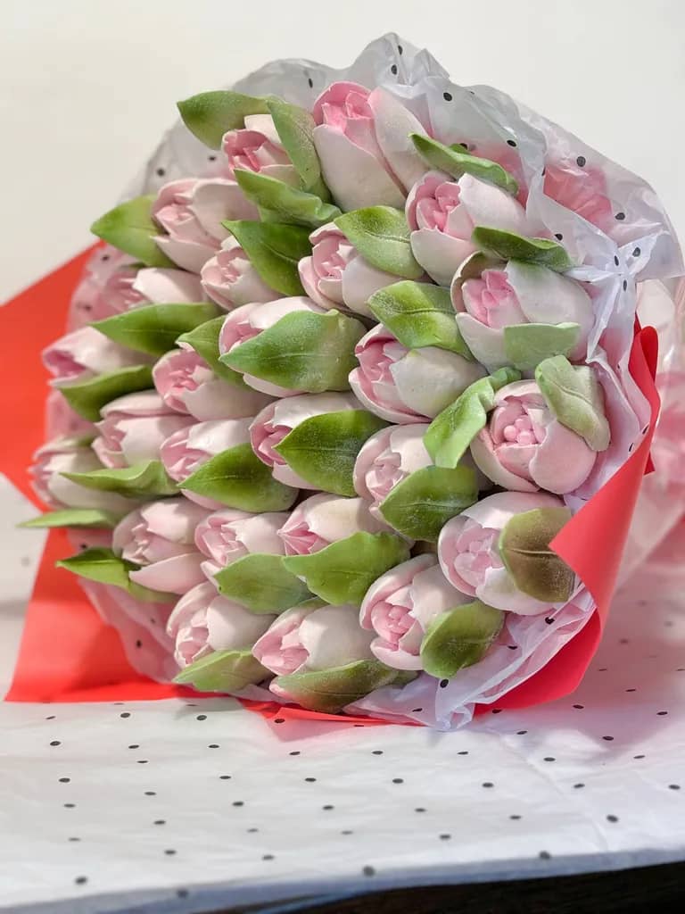 Розовая нежность (тюльпаны)